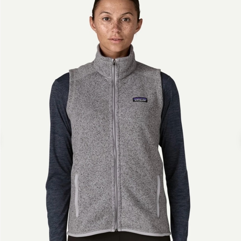 Patagonia Heathered Gray Zip Vest